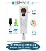 Dermablue Dermaroller Titanyum 540 Iğne 1.00mm Orijinal Derma Roller Dezenfektan Hediyeli