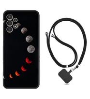 Samsung Galaxy M14 Kılıf Resimli Boyun Askılı İpli Desenli Silikon Series Mooons 1861