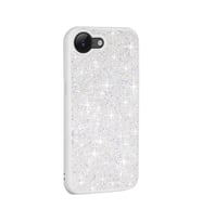 Apple iPhone 16E Uyumlu Kılıf Parlak Taşlı Tasarım Zore Pırlanta Kapak (Beyaz)