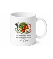 Diyetisyen Sağlıklı Beslenme Motivasyon Kupası Fit Yaşam Hediye Porselen Bardak