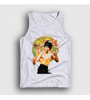 Presmono Unisex Beyaz Ejder Bruce Lee Atlet 256723tt