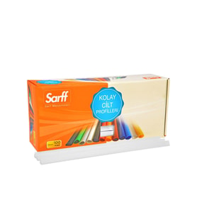 Sarff Spiral Plastik 45 Sayfa 8 MM Beyaz (100 Lü Paket)