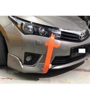 Toyota Corolla Twin Ön Tampon Flap Ön Flap 2013 - 2016 P. Black , Abs plastik