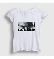 Presmono Kadın Beyaz Vinz Eyes Film La Haine T-Shirt 500101tt (Beyaz)