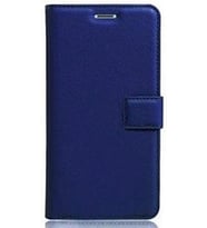 Galaxy S20 Plus ile Uyumlu Kılıf Yan Model Kartlıklı Cüzdanlı Lacivert