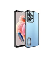 Xiaomi Redmi Note 12 4G Uyumlu Kılıf Kamera Korumalı Logo Gösteren Zore Omega Kapak
