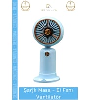#Vantilatör Mini Sessiz Şık Portatif Pastel Soğutucu Taşınabilir Usb Şarjlı Masa El Fanı Vantilatör