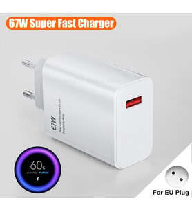 67w Android Hızlı Eu 67w Şarj Cihazı