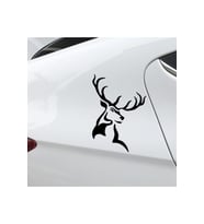 Geyik Tasarım Su Geçirmez Çıkarılabilir Oto Sticker 15*20 Cm