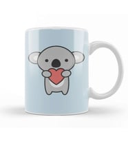 Kawaii Cute Koala With Heart Kupa Bardak Porselen