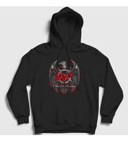 Presmono Unisex Siyah Eagle Slayer Kapüşonlu Sweatshirt 111167tt