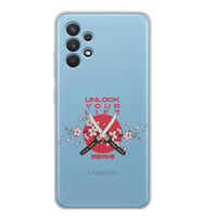 Samsung Sakura Dagger Tasarımlı Şeffaf Telefon Kılıfı