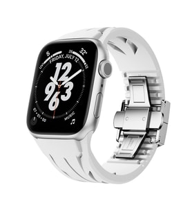 Apple Watch 42mm KRD-127 Metal Tokalı Silikon Kordon