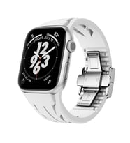 Apple Watch 42mm KRD-127 Metal Tokalı Silikon Kordon