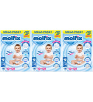 Molfix Bebek Bezi Beden:4 (7-14KG) Maxi 384 Adet Mega Aylık Fırsat Pk