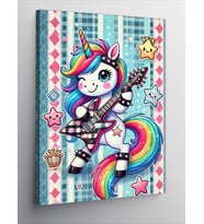 Kanvas Tablo Unicorn Ve Gitar Ruhu