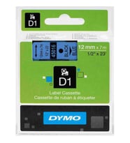 DYMO D1 ŞERİT 12MM x 7MT MAVİ / SİYAH 720560 45016 ÜCRETSİZ KARGO
