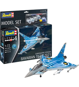 Revell, M.Set Eurofighter Typhoon "Bavarian Tiger 2021", Uçak, Oyuncak (Krem)