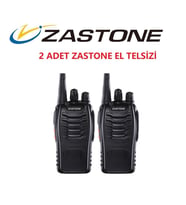 Zastone ZT-V68 2'li El Telsizi Siyah