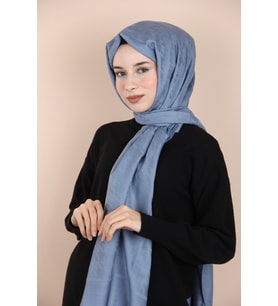 Bebe Mavisi İpekevi Blend Şal 5677