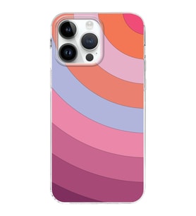 Apple iPhone 14 Pro Max Uyumlu  Kapak Renk Cümbüşü Tasarımlı Lüx Şeffaf Silikon Kılıf