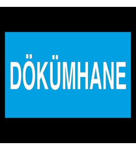Dökümhane Uyarı Levhası 30x40cm (Karışık)