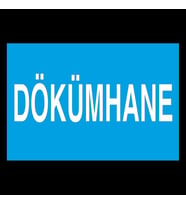 Dökümhane Uyarı Levhası 30x40cm (Karışık)