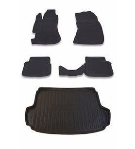 Subaru Forester Suv 2008-2012 Paspas ve Bagaj Havuzu Seti (Siyah)