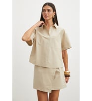 Linen Touch Kruvaze Etek