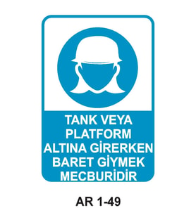 İŞ GÜVENLİĞİ UYARI LEVHASI 1 ADET PVC 21 X 29CM