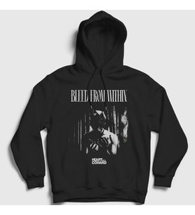 Presmono Unisex Siyah Coward Bleed From Within Kapüşonlu Sweatshirt 520577tt