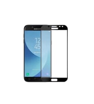 Samsung Galaxy J7 Prime Uyumlu Zore Kenarları Kırılmaya Dayanıklı Cam Ekran Koruyucu (Siyah)