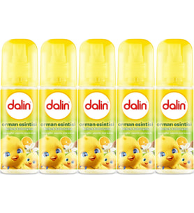 Dalin Bebek Kolonyası 150ML Orman Esintisi (Turunçgiller-Yasemin-Misk Kokulu) (5 Li Set)
