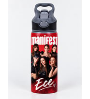 Kişiye Özel İsimli Manifest Temalı 650 ml Alüminyum Matara - Kırmızı
