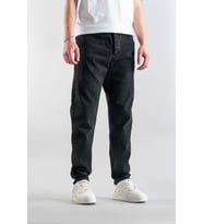 Erkek Rahat Likralı Denim Kot Pantolon Düğme Kapama (Füme)