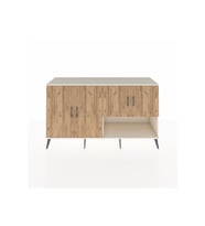 Kronos Konsol 6 Raflı 4 Kapaklı 176x59x99 Aytaşı-Çam