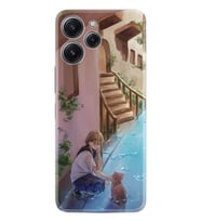 Xiaomi Redmi 12 128 GB 4 GB Ram Kılıf Desenli Silikon Platinium Cat And Girl 1808