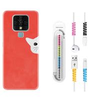 Tecno Camon 16 18P Pova 3 Pova Neo Kılıf Kablo Koruma Spiral Silikon Kedoş 1735