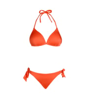 Beria Kadın Üçgen Yarım Dolgulu Turuncu Bikini Takımı