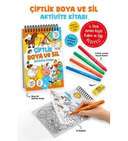 Çiftlik - Boya ve Sil Aktivite Kitabı / 3 Yaş +