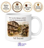 Safranbolu Konağı Temalı Baskılı Kupa Bardak Hediye Porselen Mug