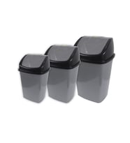 Sağlam Plastik 3'lü Klik Çöp Kovası Set (10-15-25 Lt)
