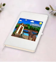 Çanakkale Tasarımlı Beyaz Defter
