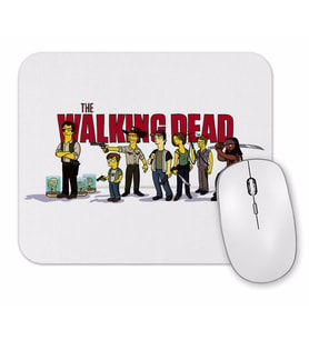 The Walking Dead Simpsonized Mouse Pad