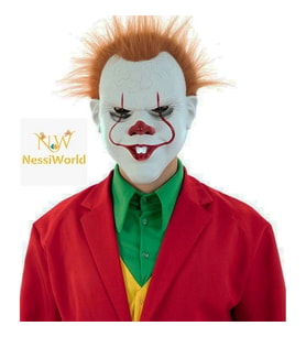 Mey İthalat® Stephen King&amp;#39;s Korkutucu Joker Maske 31x22 cm