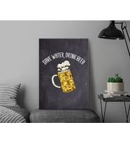 BK Gift  Beer Tasarımlı Kanvas Tablo-2 Ev Dekorasyonu, Ev Hediyesi