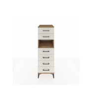 Kronos Dolap Tek Raflı 6 Çekmeceli 44x59x134 Çam-Aytaşı