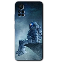 Redmi Note 12 Pro 4G Kılıf HD Desen Baskılı Kılıf - Astronot Yalnızlığı