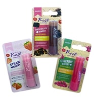 Yoğun Etkili Dudak Koruyucu Nemlendirici Balm Kiraz Çilek Çikolata (3lü Set)