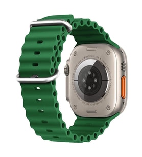 Microsonic Apple Watch Series 6 44mm Kordon Ocean Band Yeşil